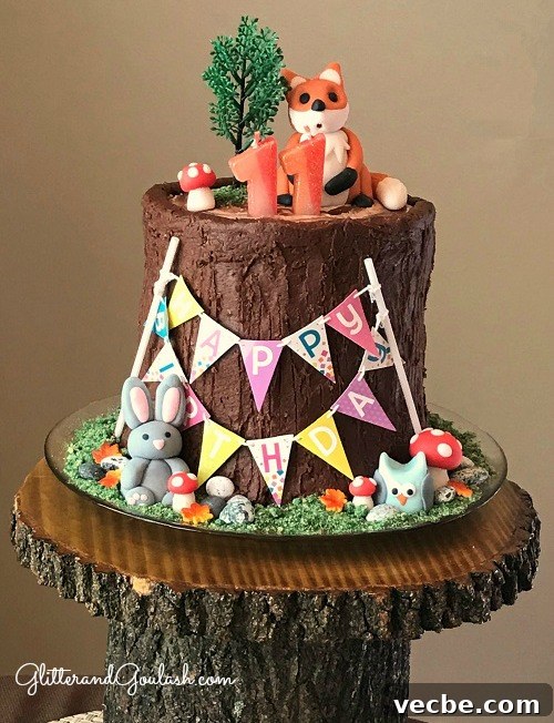 Woodland Friends Birthday Party Ideas for Kids 2 Woodland Friends party dessert table