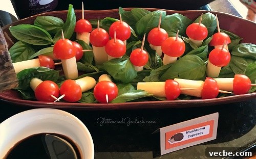 Woodland Friends Birthday Party Ideas for Kids 12 Mushroom caprese