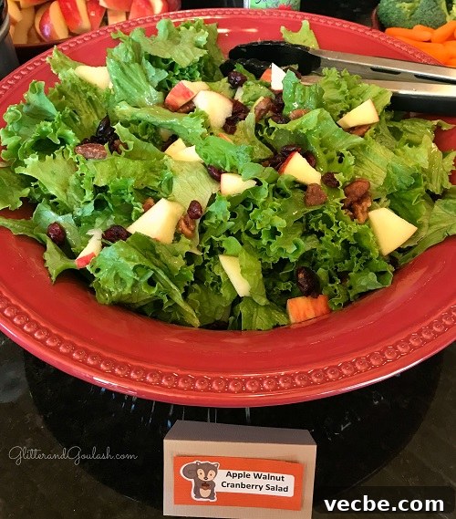 Woodland Friends Birthday Party Ideas for Kids 17 Apple walnut cranberry salad