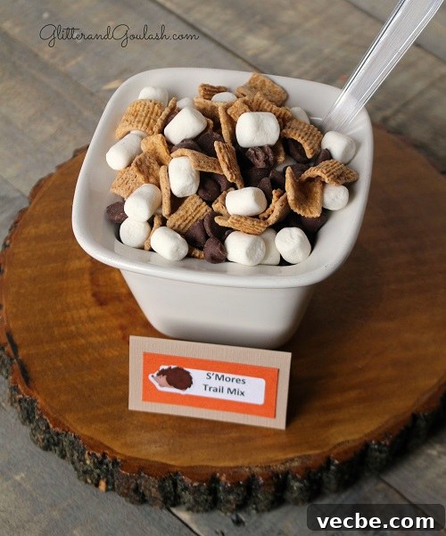 Woodland Friends Birthday Party Ideas for Kids 6 S'mores trail mix