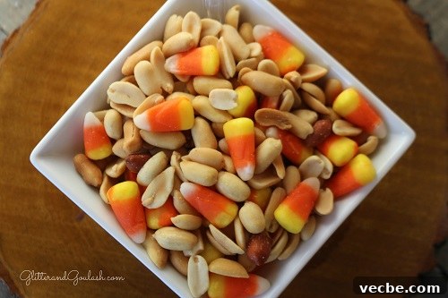 Woodland Friends Birthday Party Ideas for Kids 9 Caramel puffcorn