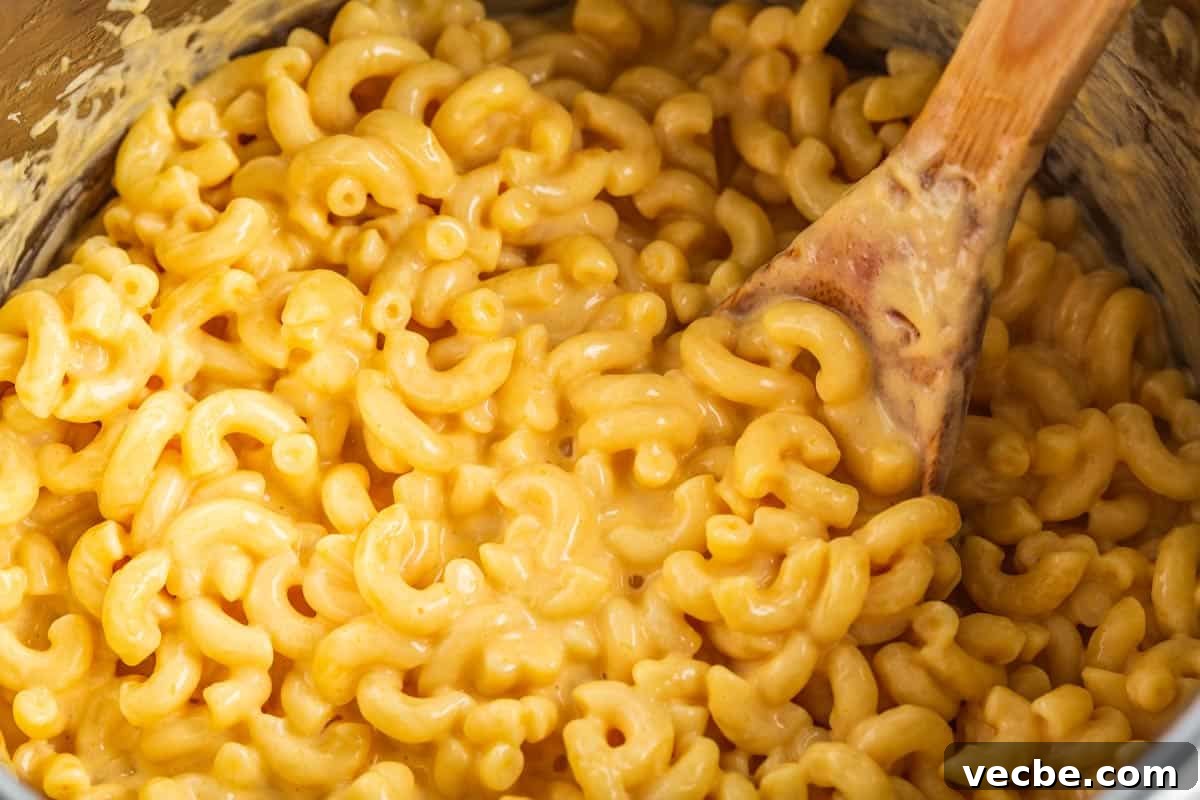 Creamy Instant Pot Mac and Cheese 7 Mac and cheese inside of Instant Pot