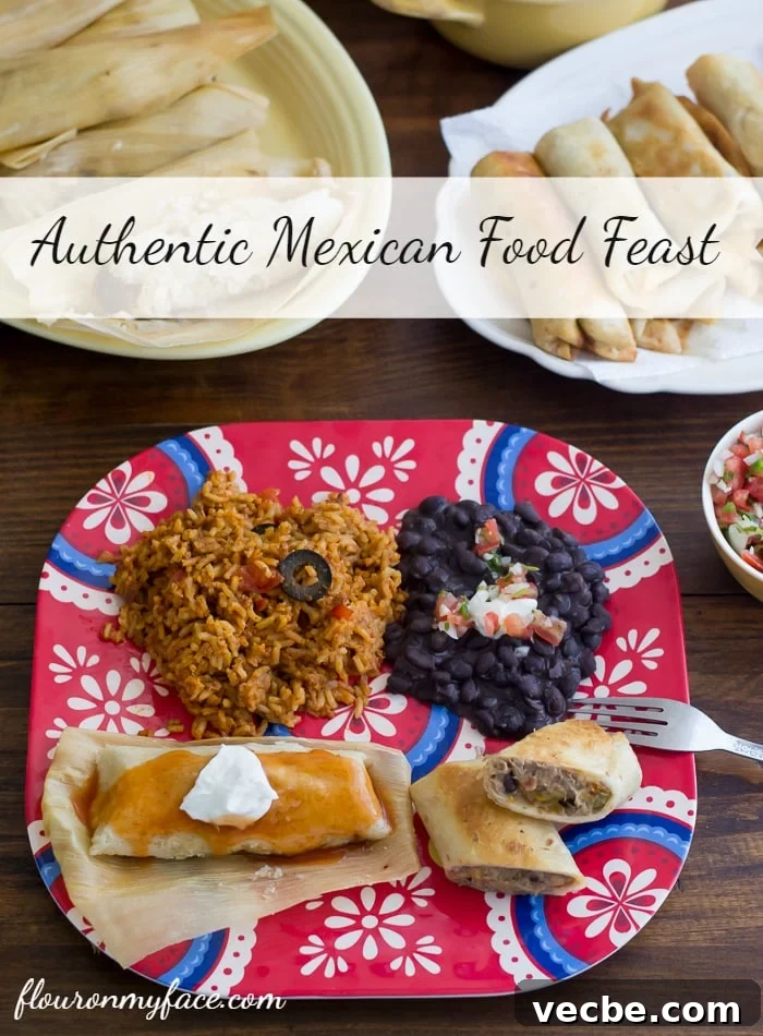 Shredded Beef Tamales with Red Chile Sauce 7 Enjoy an Authentic Mexican Food Feast with these Mexican recipes via flouronmyface.com