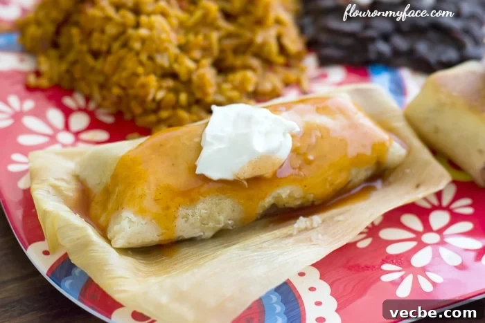Shredded Beef Tamales with Red Chile Sauce 4 Homemade Beef Tamales recipe via flouronmyface.com