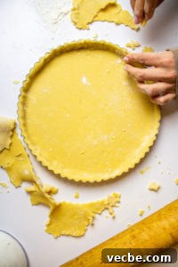 Lemon Tart Recipe with Buttery Shortcrust Pastry 15 rolling tart crust