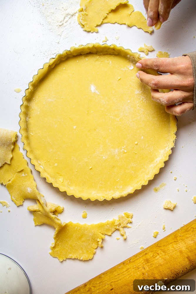 Lemon Tart Recipe with Buttery Shortcrust Pastry 8 rolling tart crust