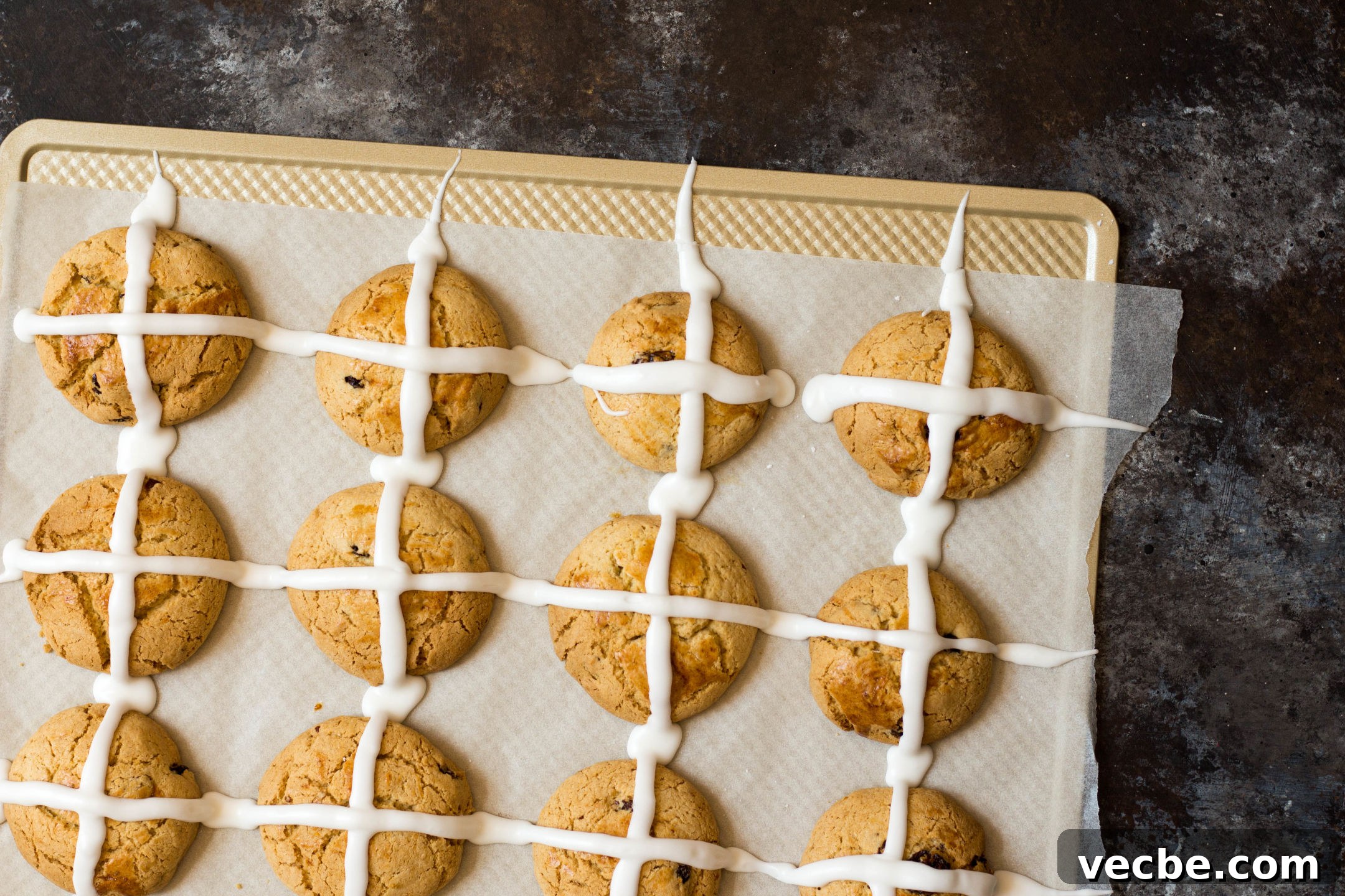 Hot Cross Bun Cookies Recipe