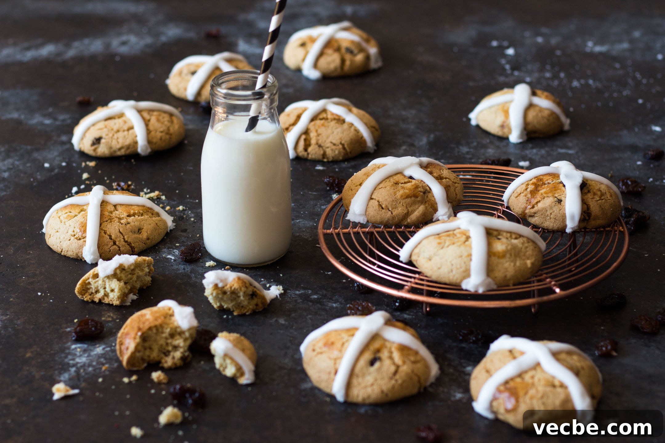 Hot Cross Bun Cookies Recipe Hot Cross Bun Cookies Recipe