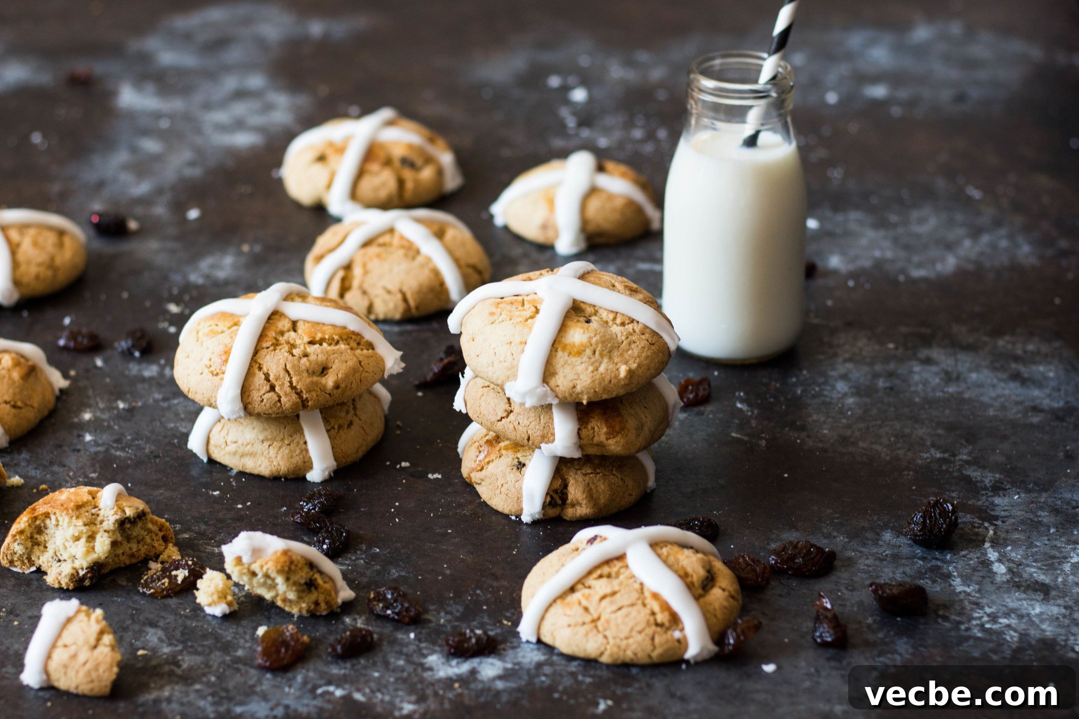 Hot Cross Bun Cookies Recipe Hot Cross Bun Cookies Recipe