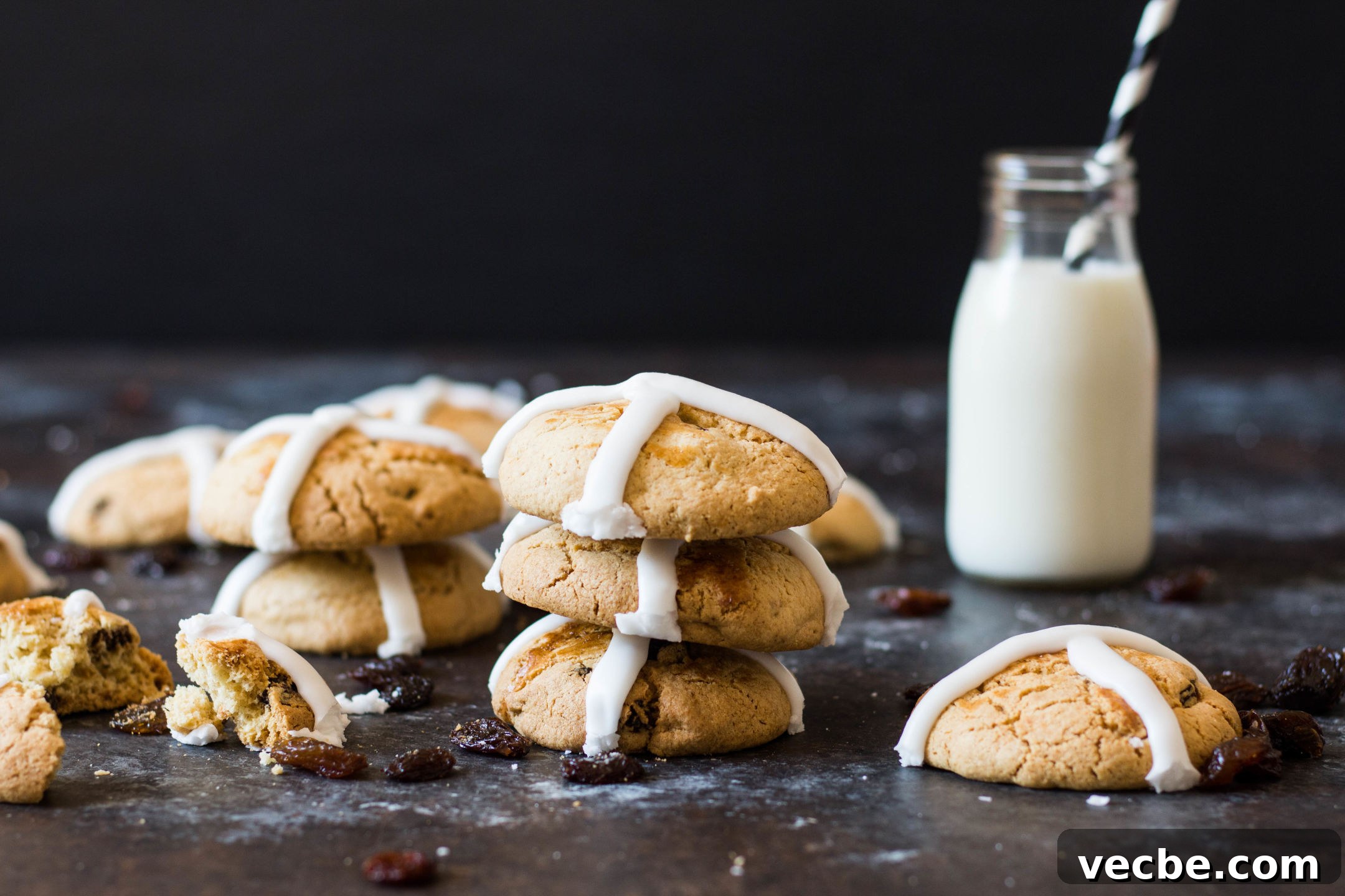 Hot Cross Bun Cookies Recipe Hot Cross Bun Cookies Recipe