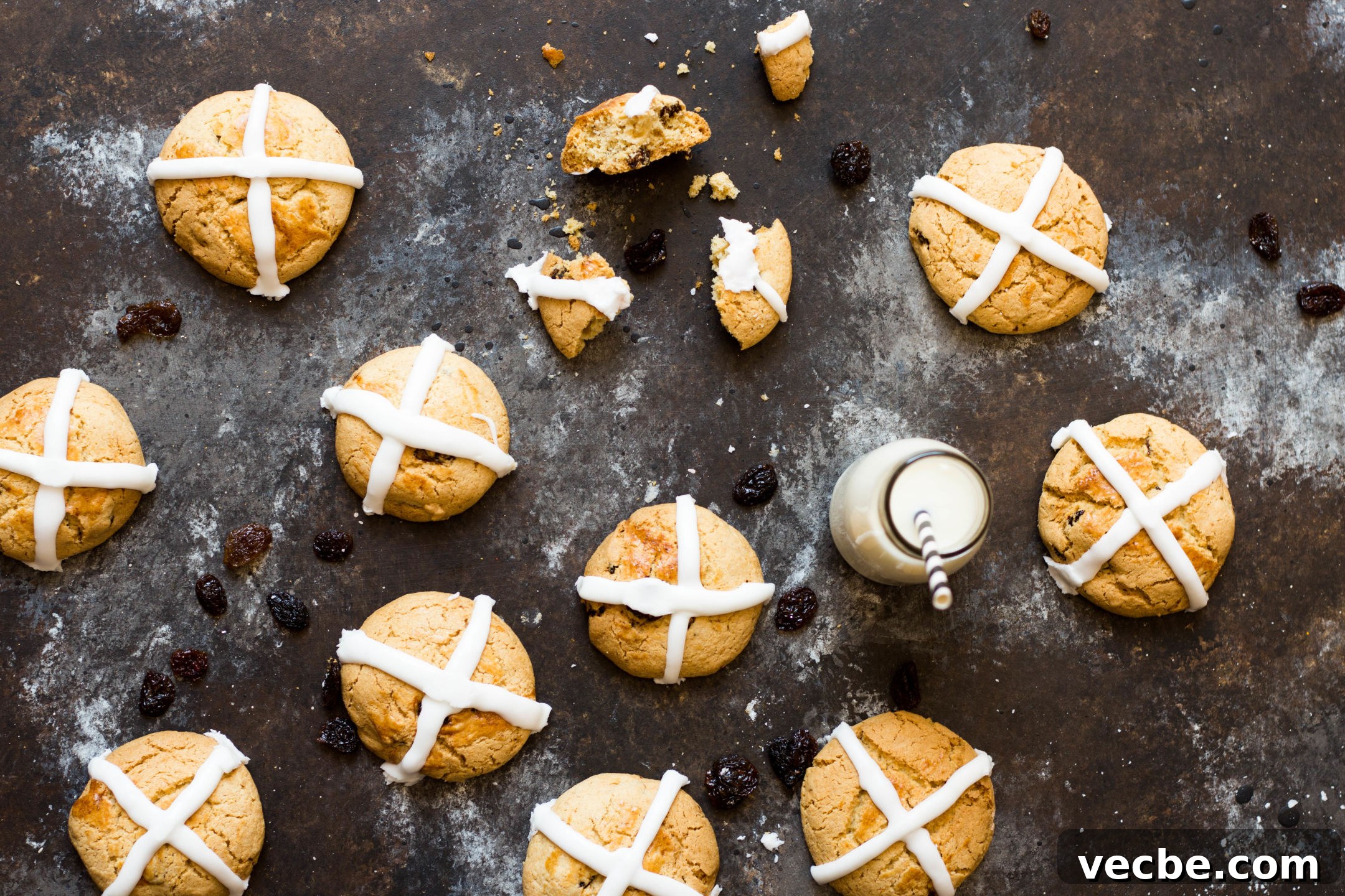 Hot Cross Bun Cookies Recipe Hot Cross Bun Cookies Recipe