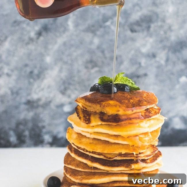 Keto Pancakes with maple syrup