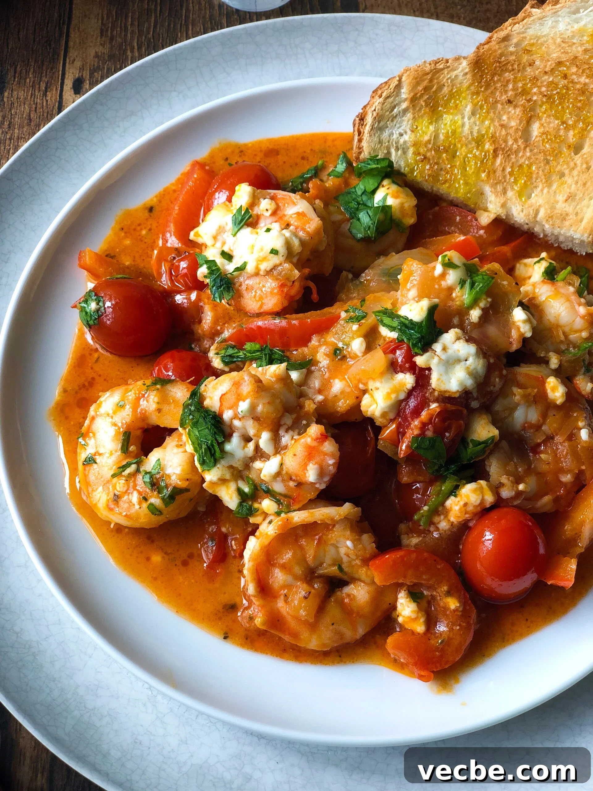 Greek Shrimp Saganaki with Tomato and Feta 6 Shrimp saganaki