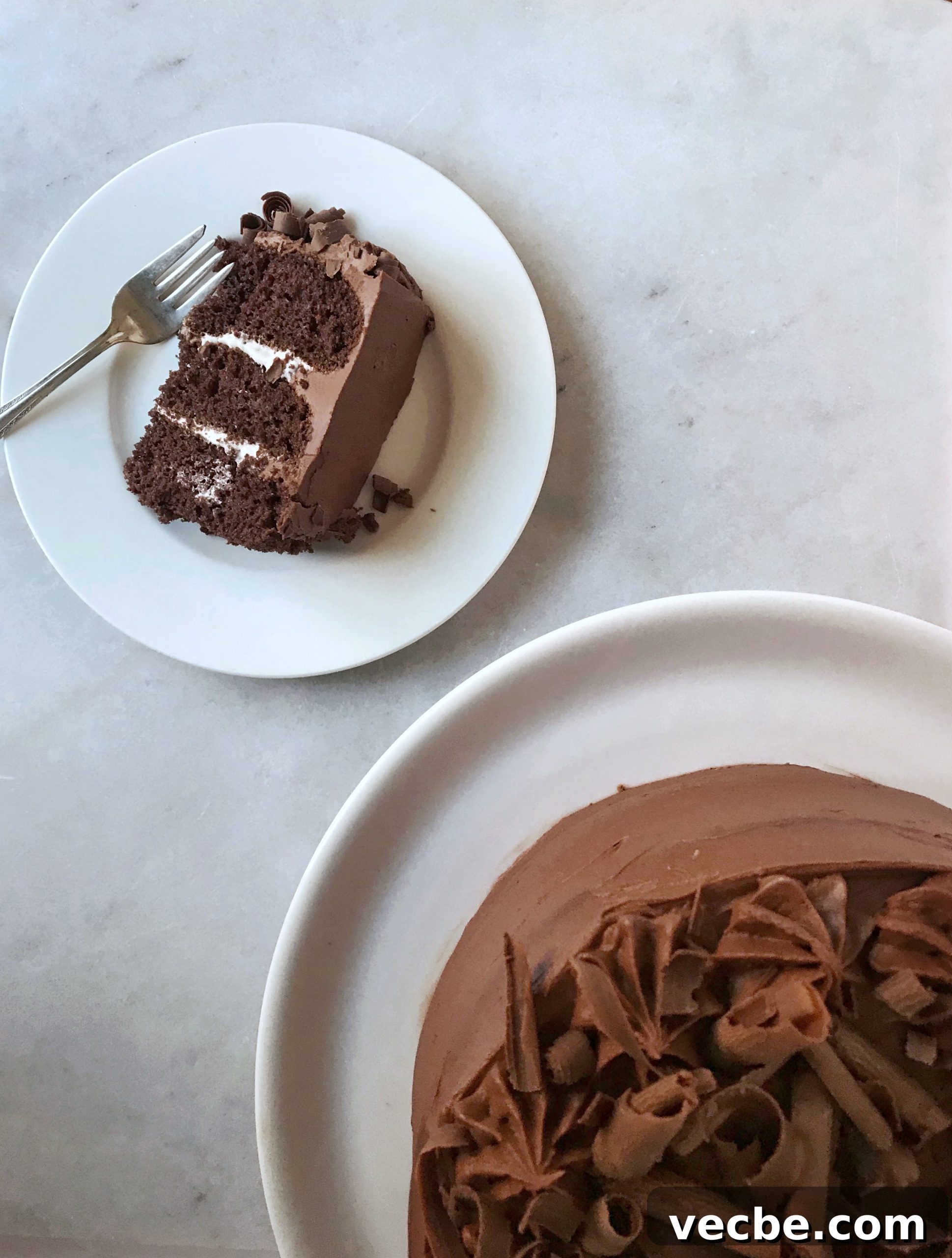 Moist and Decadent Chocolate Cake Recipe 7 slice of perfect chocolate cake