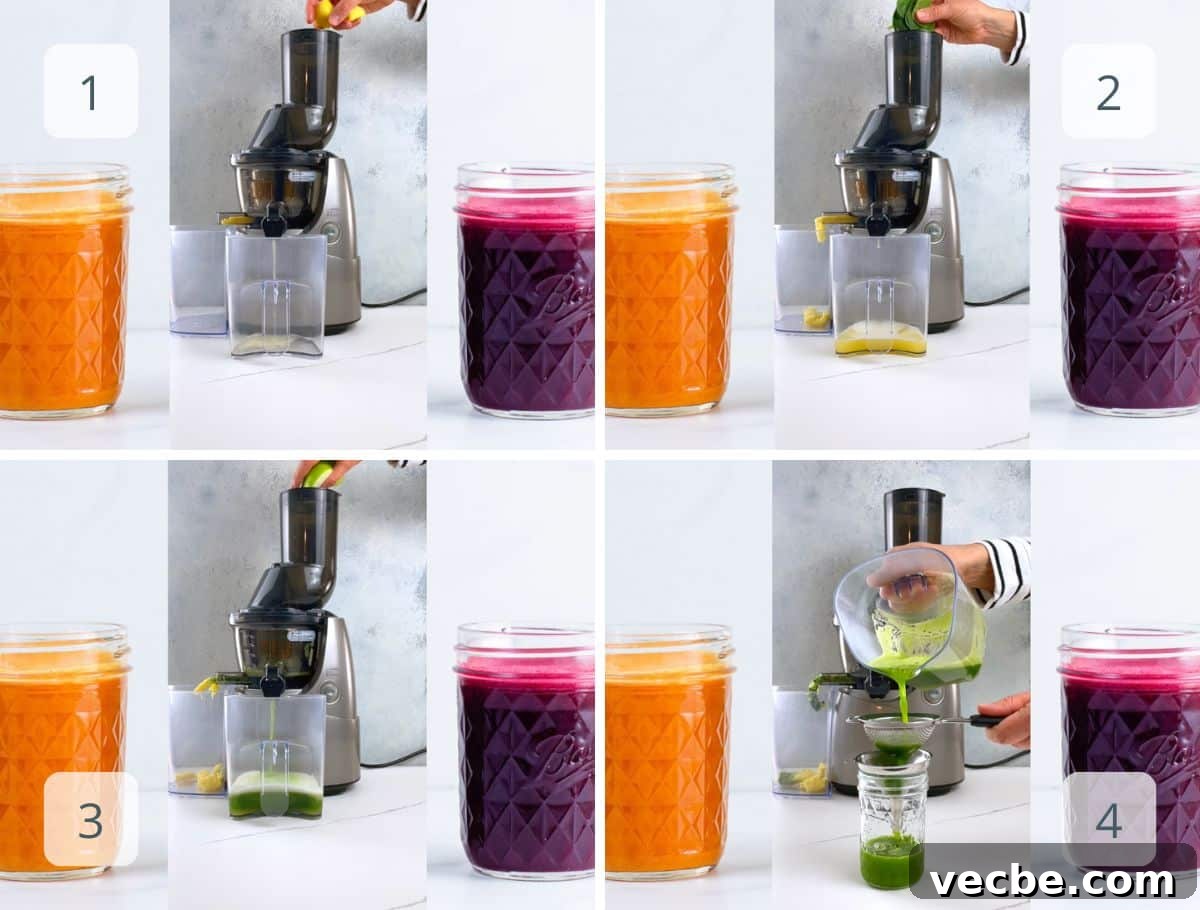 Fresh Spinach Juice Recipe for Energy and Detox 4 step by step