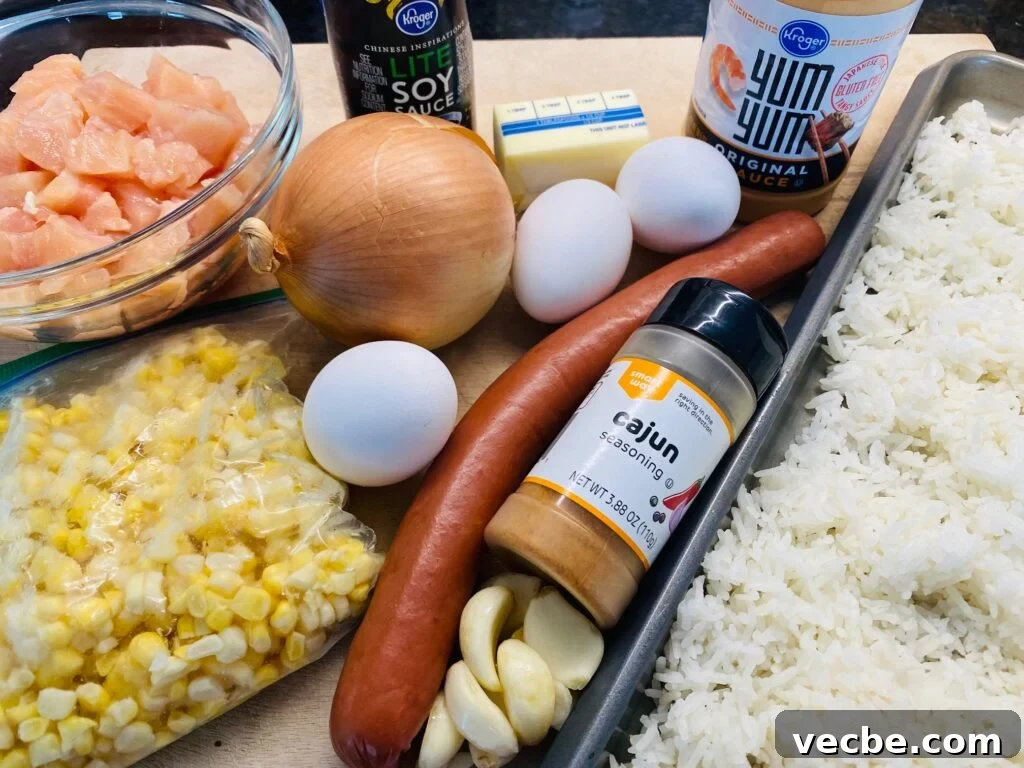Blackstone Cajun Fried Rice Recipe 2 cajun rice ingredients