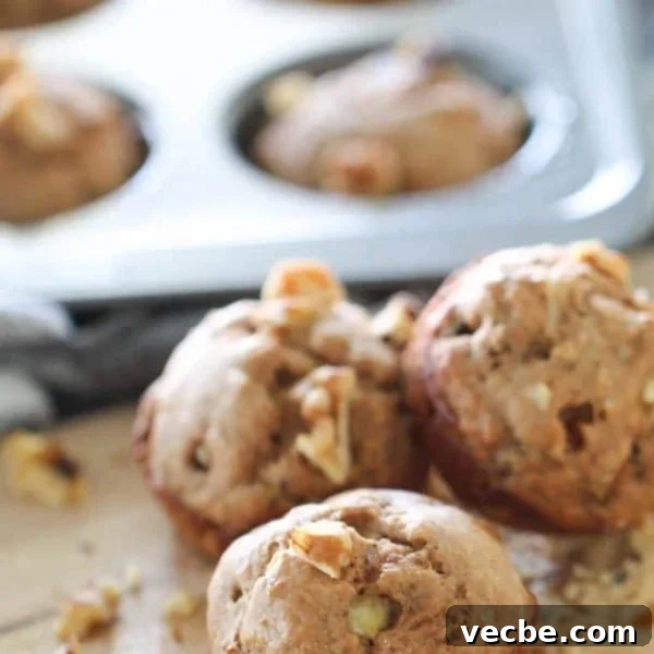 Healthy Banana Walnut Muffins Recipe