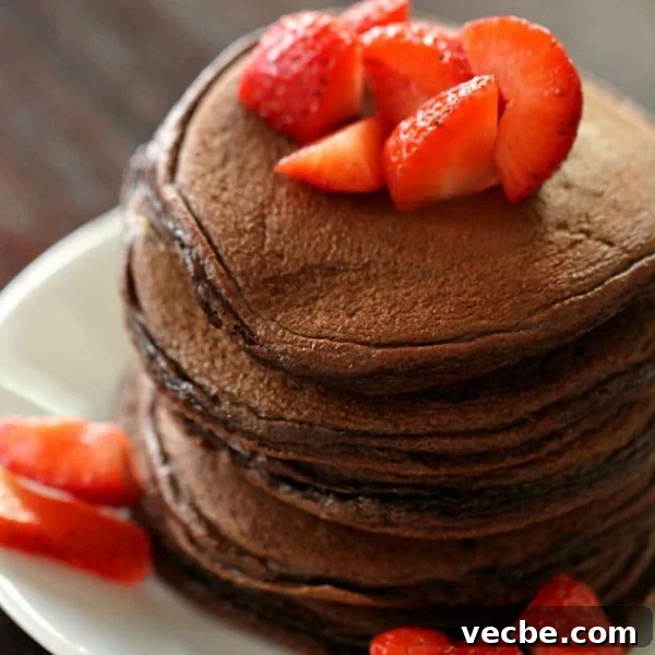 Chocolate Protein Pancakes without oats or bananas