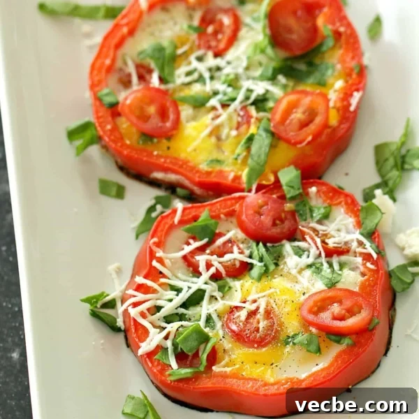 Loaded Egg Bell Pepper Rings Recipe