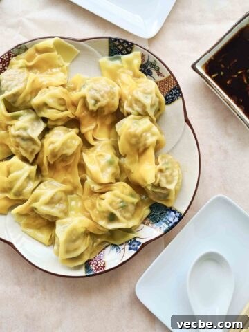 Creamy Halloumi Carbonara Recipe 12 Plateful of pork wontons