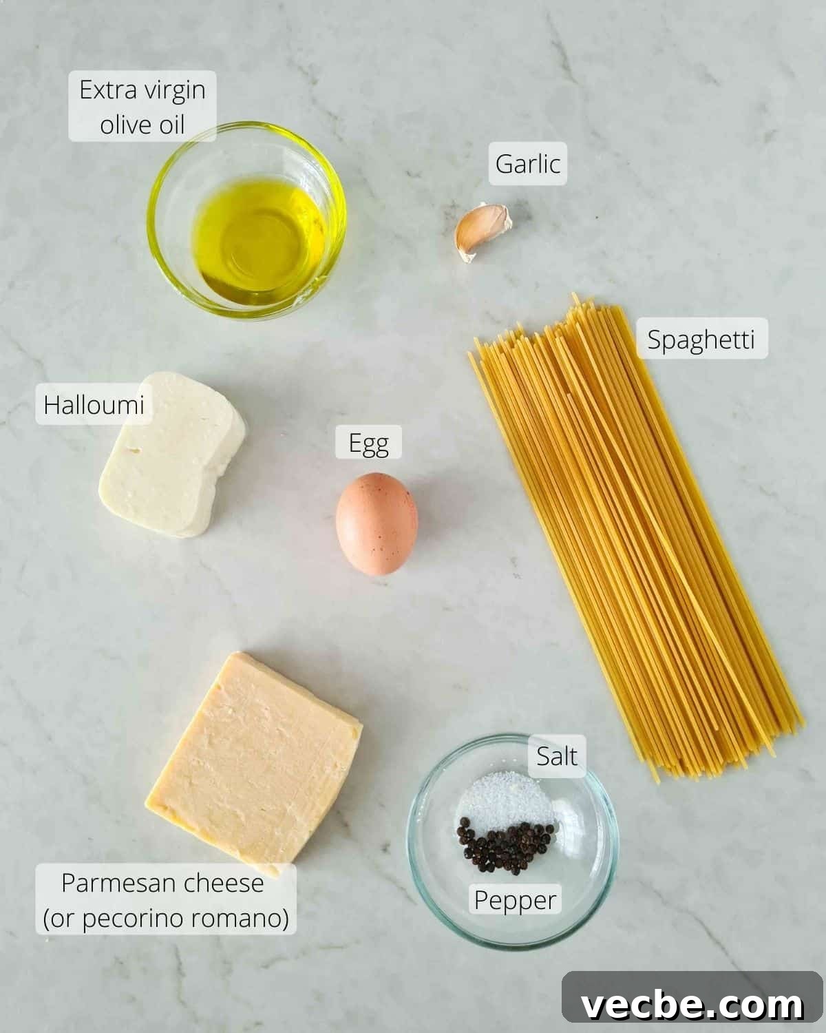 Creamy Halloumi Carbonara Recipe 3 Ingredients required