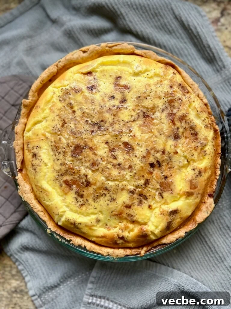 Rustic Sourdough Quiche with Creamy Egg Filling 9 Finished sourdough quiche