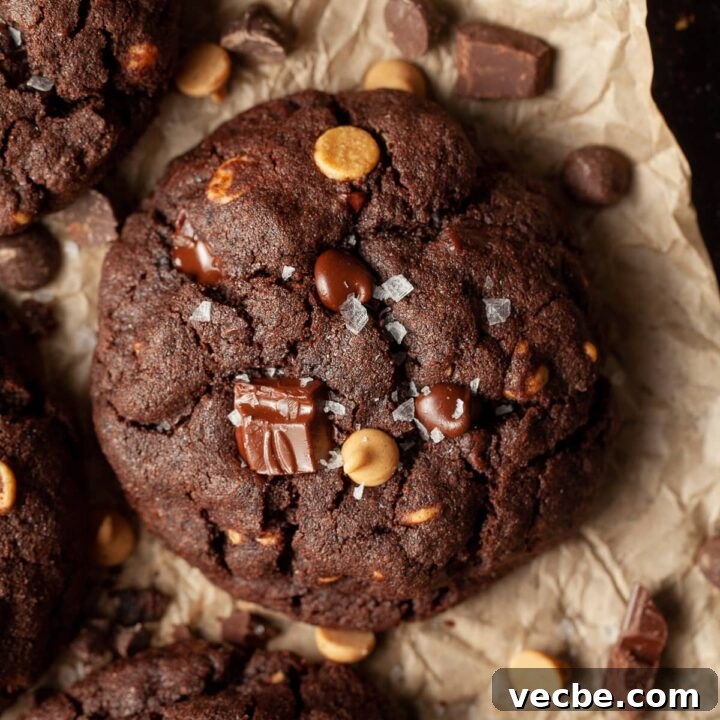 Gluten Free Levain Style Double Chocolate Chip Cookies