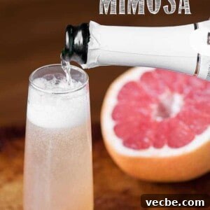 Sparkling Grapefruit Mimosa Recipe for Brunch 5 I make my Grapefruit Mimosa a little different than just combining champagne and grapefruit juice and the result is a sweet and flavorful pink cocktail.