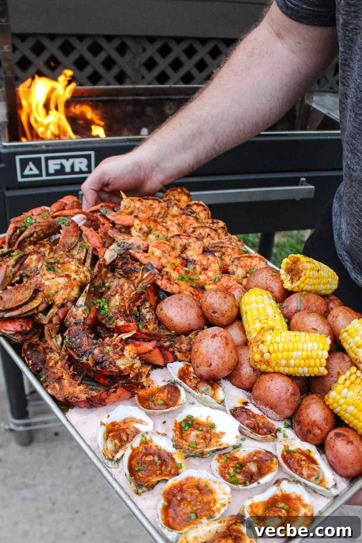 How to Make a Grilled Seafood Platter 6 The seafood feast is served!