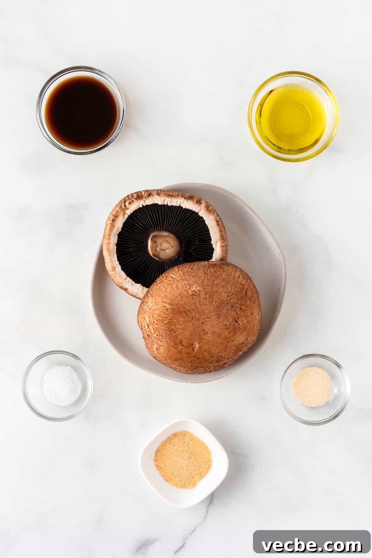 Crispy Air Fryer Portobello Mushrooms Recipe 3 ingredients to make air fryer portobello mushrooms