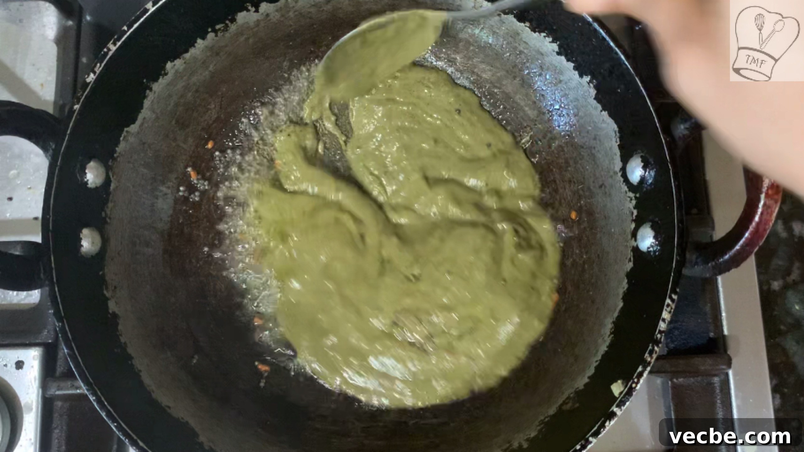 Milagu Kuzhambu Recipe South Indian Pepper Curry 18 Sauteing ground paste