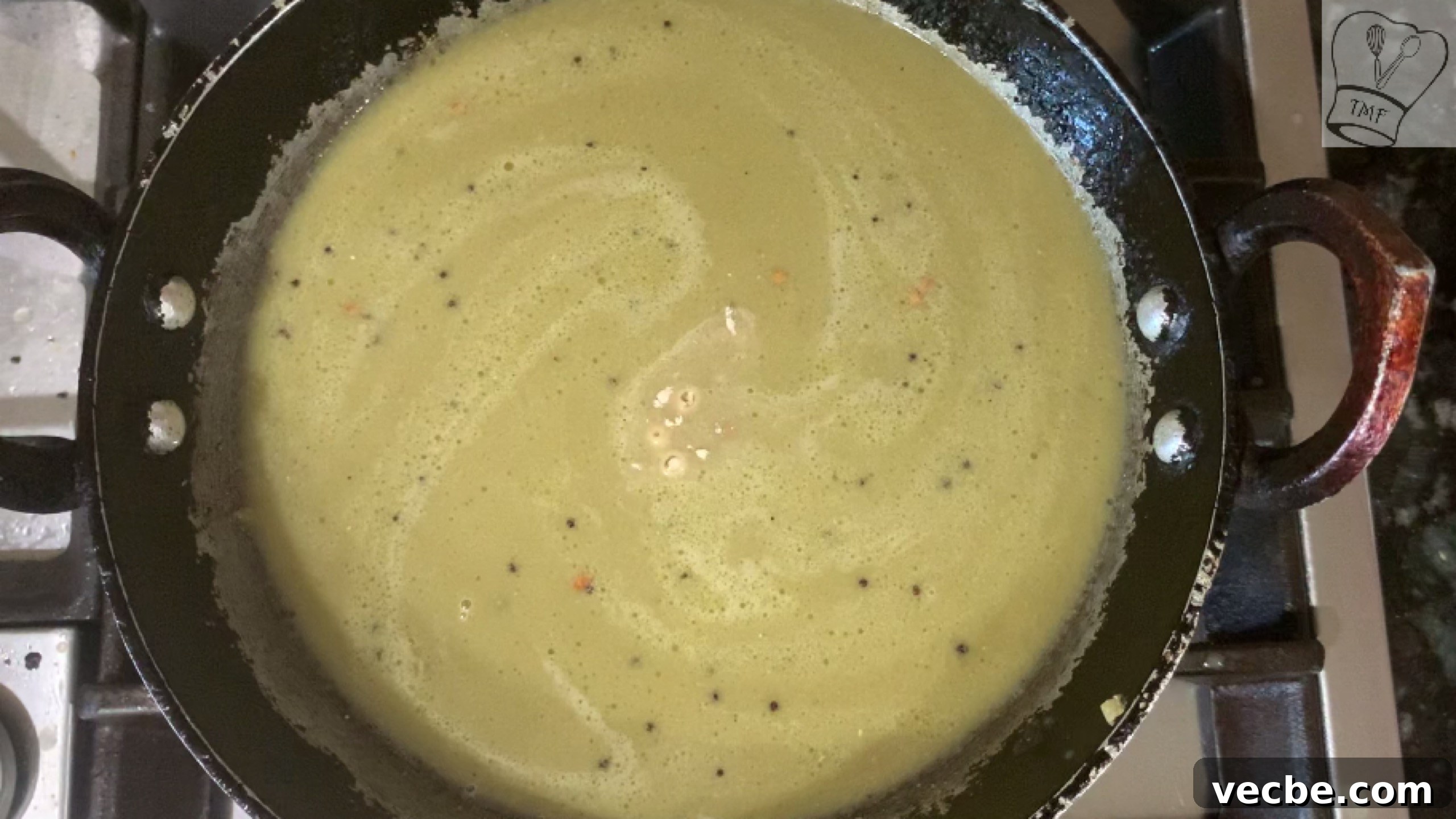 Milagu Kuzhambu simmering