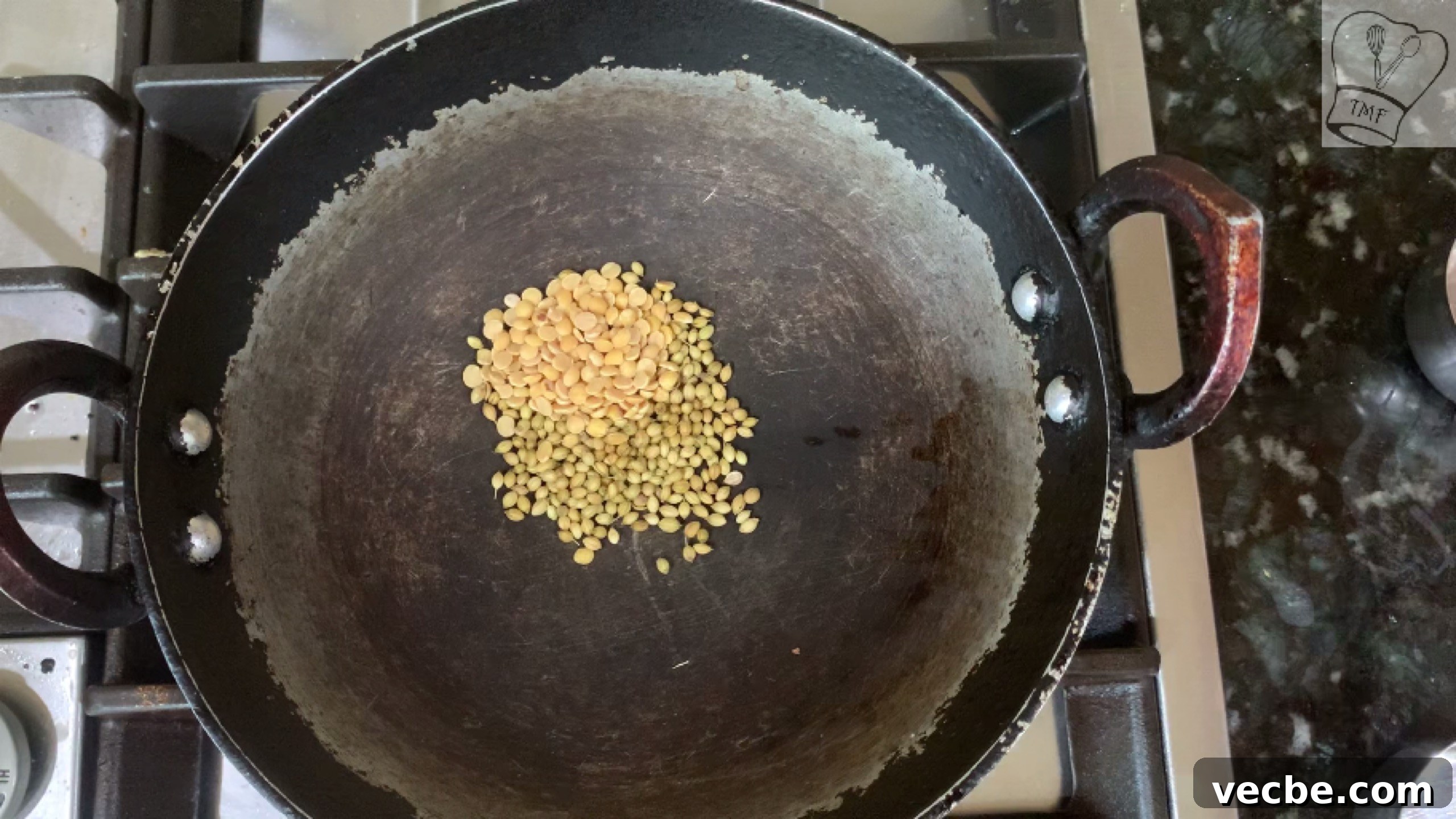 Milagu Kuzhambu Recipe South Indian Pepper Curry 10 Roasted dal and spices