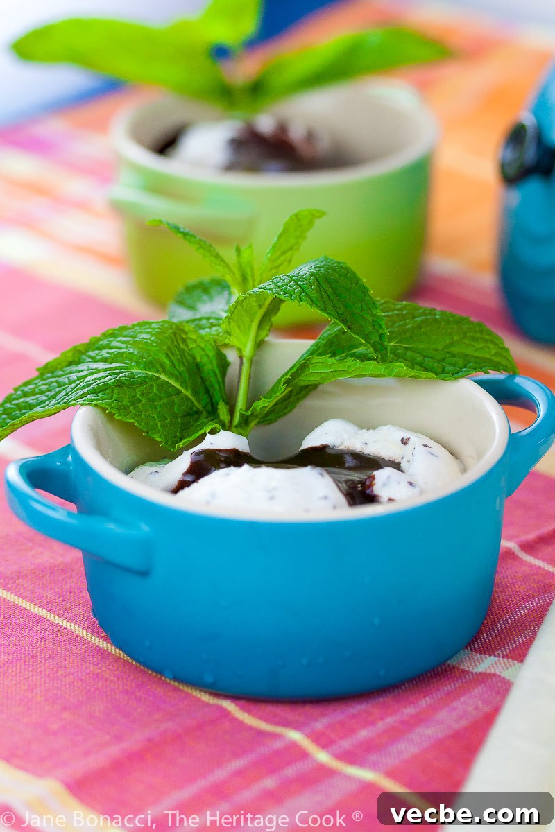 Kentucky Derby Ice Cream Sundaes with Chocolate Bourbon Syrup 7 Derby Sundaes with Chocolate Bourbon Sauce © 2022 Jane Bonacci, The Heritage Cook