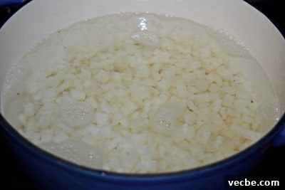 Creamy Mashed Potato Salad Recipe 4 Bring potatoes to a boil and then simmer.