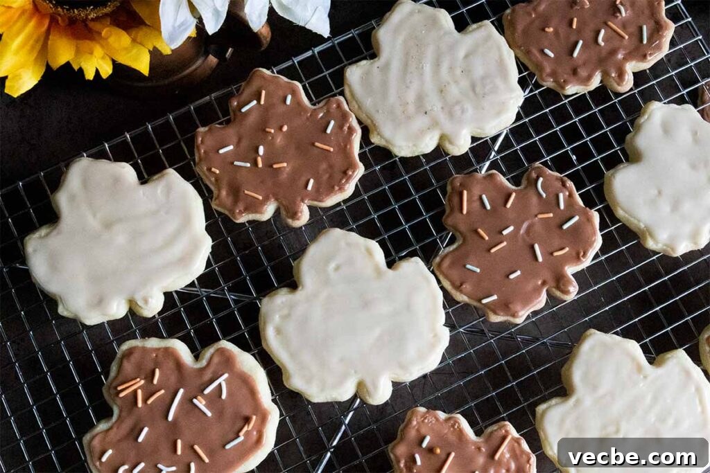 Maple Glazed Shortbread Cookies Recipe 2 Maple glazed shortbread cookies.