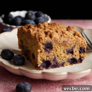 Blueberry coffee cake photo