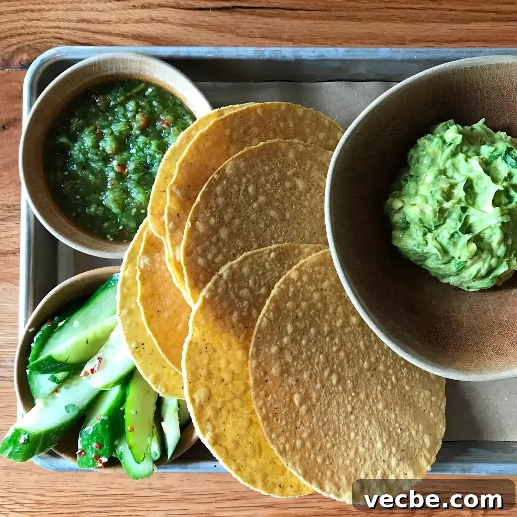 Close-up of fresh guacamole and chips at Bar Taco Westport