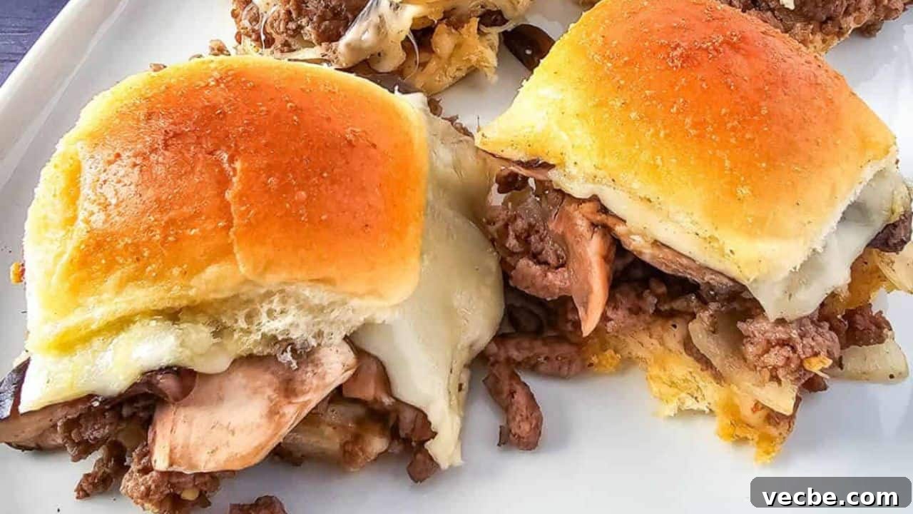 19 Irresistible Game Day Recipes That Melt in Your Mouth 10 Mushroom and Swiss Sliders