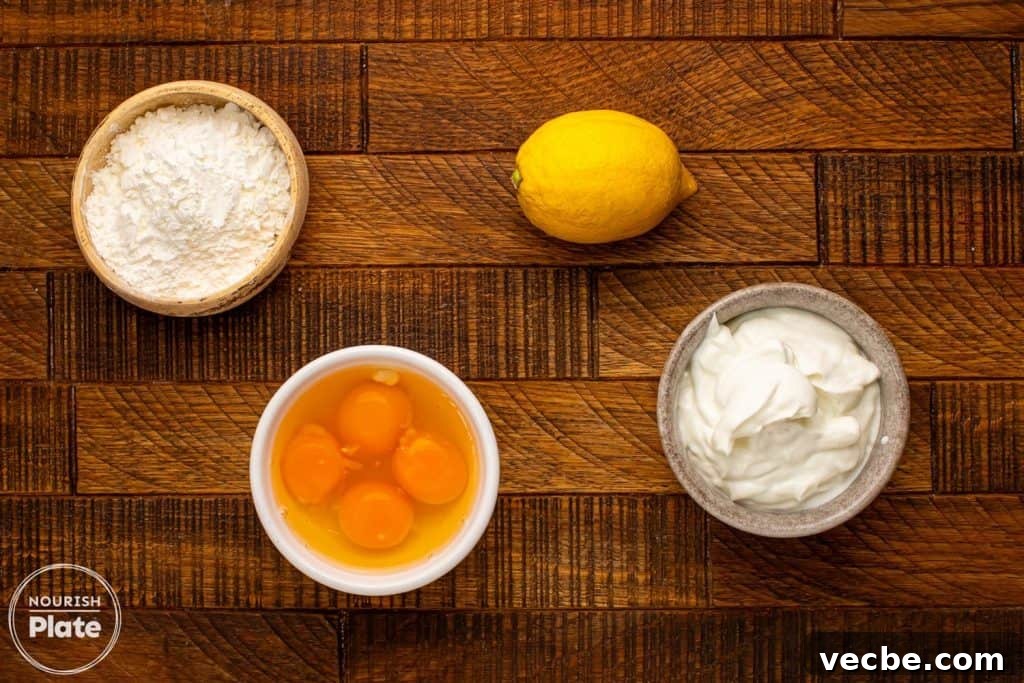 4-Ingredient Lemon Greek Yogurt Cheesecake 3 ingredients needed to make greek yogurt cheesecake