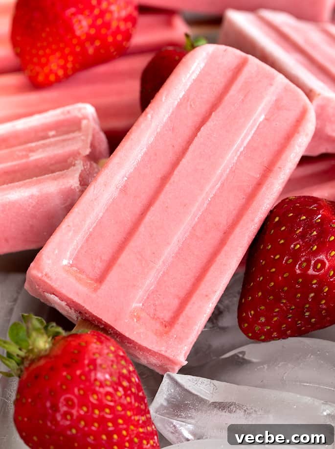 Homemade Strawberry Puree and Syrup Recipe 6 Smooth and creamy strawberry yogurt popsicles