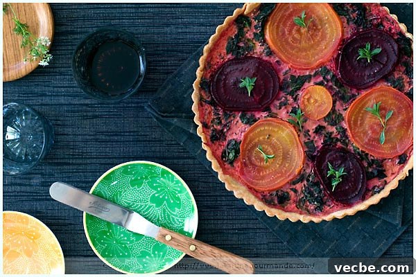 On the Other Side 4 amaranth beet tart olive oil crust