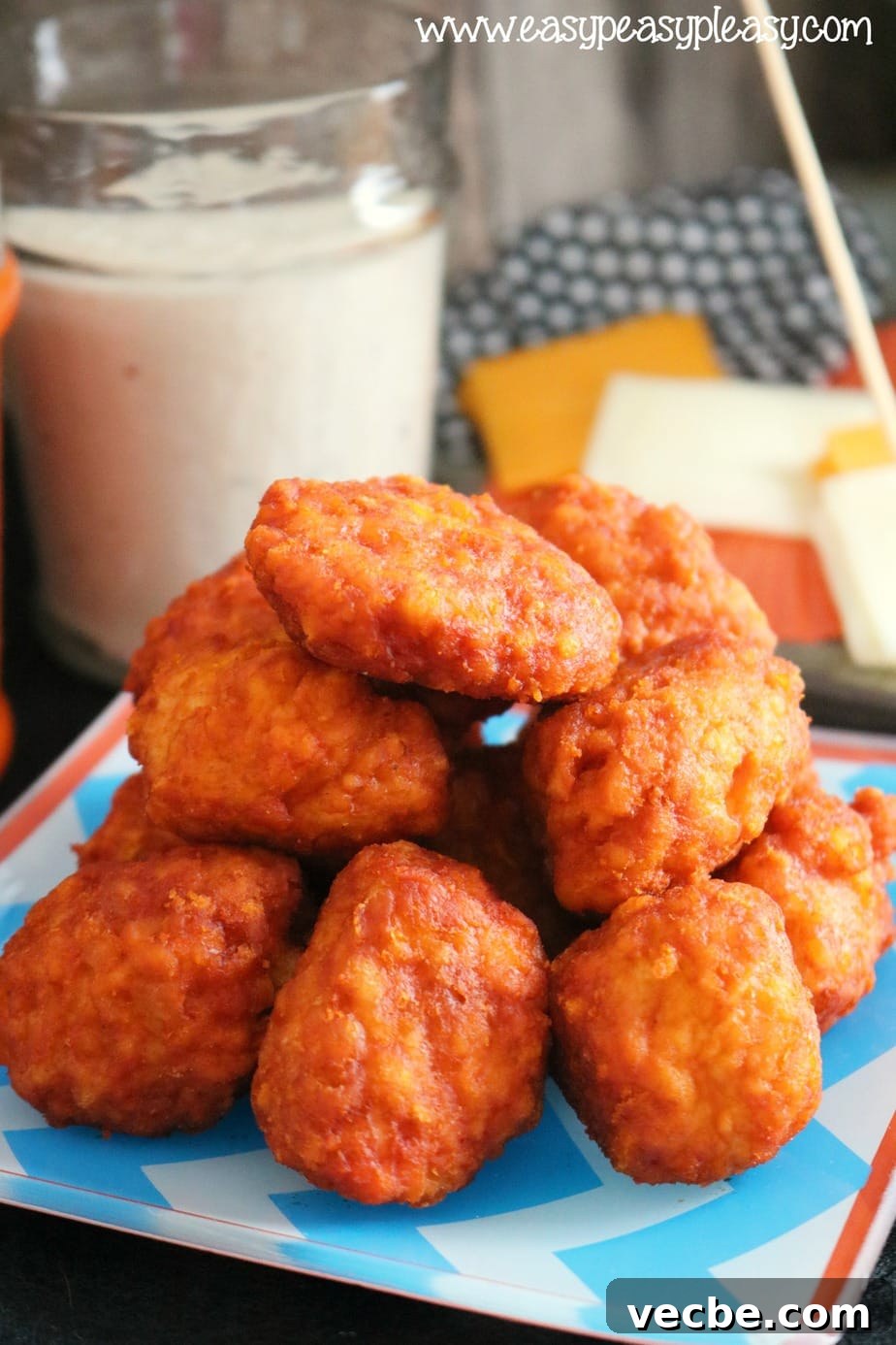 Halloween Chicken Slider Bar Recipes for Party Menus 7 Tyson Boneless Buffalo Chicken Wings are perfect for Buffalo Chicken Sliders!