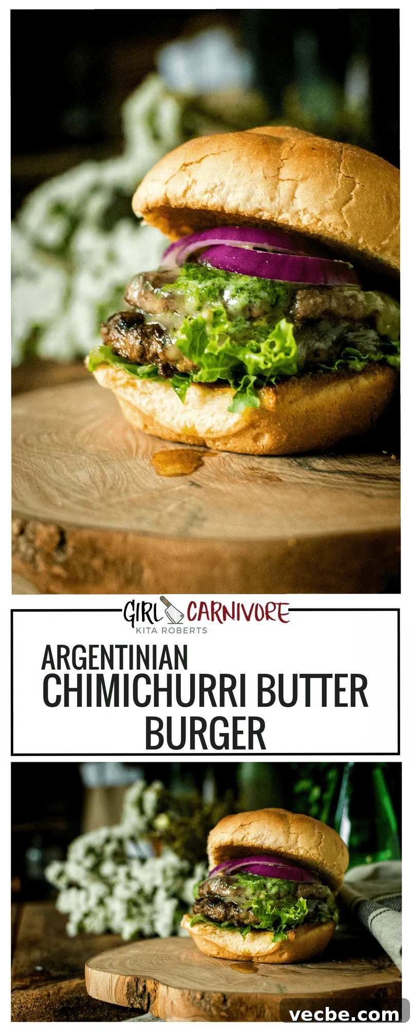 Argentinian Chimichurri Butter Burger Recipe 9 Argentinian Chimichurri Butter Burger