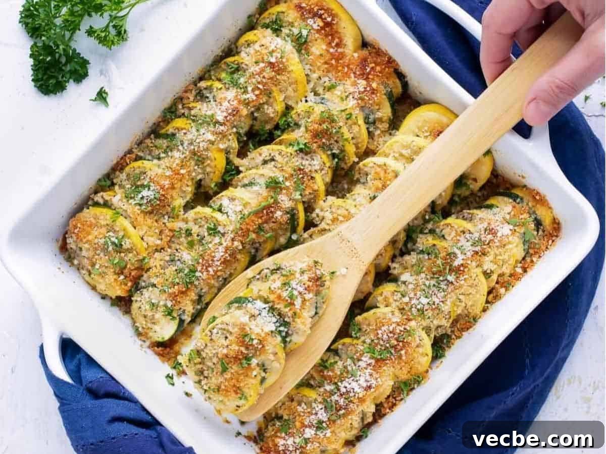 25 Casserole Recipes for Cozy Oven to Table Dinners 9 Zucchini and Squash Casserole