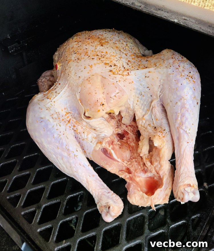 Bourbon Turkey Brine for Smoked Turkey with Jim Beam Apple 8 Bourbon Brined Turkey On Smoker Rubbed To Be Smoked