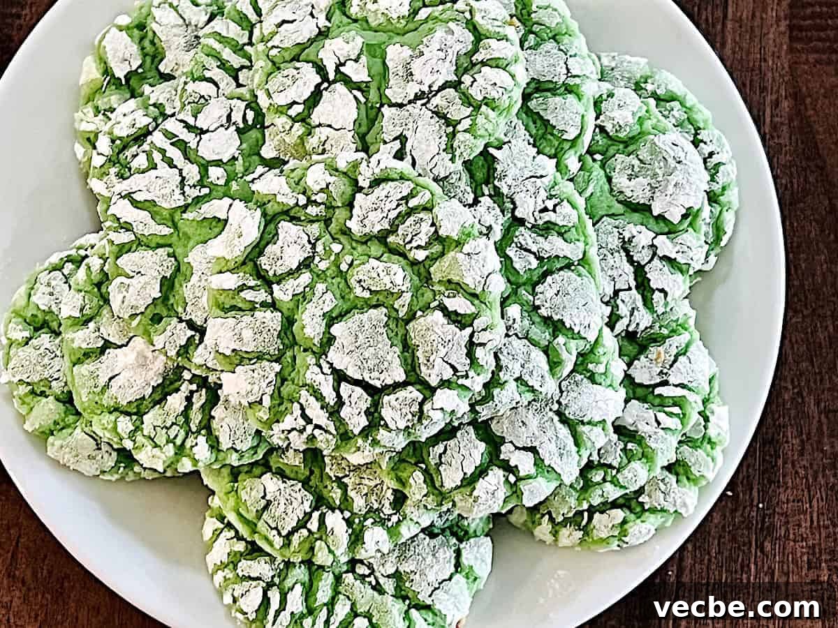 16 Festive St. Patrick's Day Treats for Parties 11 Green Cake Mix Crinkle Cookies