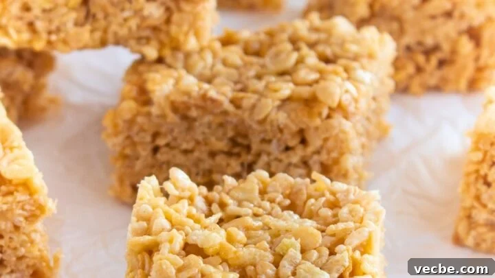 Peanut Butter Rice Cereal Treats