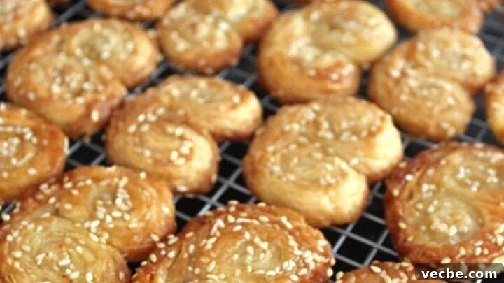 Sesame Brown Sugar French Palmier Cookies