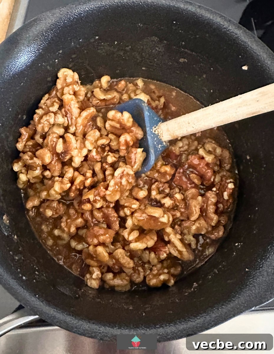 Caramel walnut mixture Caramel walnut mixture for Chocolate Caramel Walnut Bars